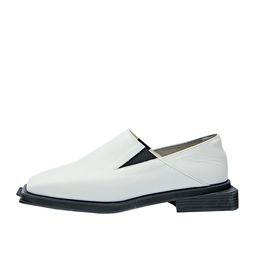 [40% OFF]Square Toe Loafer &quot;WHITE&quot;